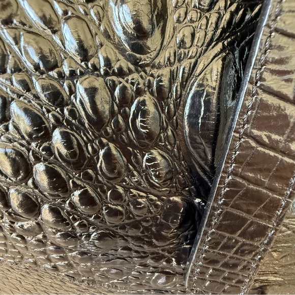 Brahmin Melbourne Collection All Day Large Leather Tote, Embossed Croc Black - Picture 6 of 14